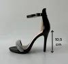Sandale dama cu toc subtire negre 108